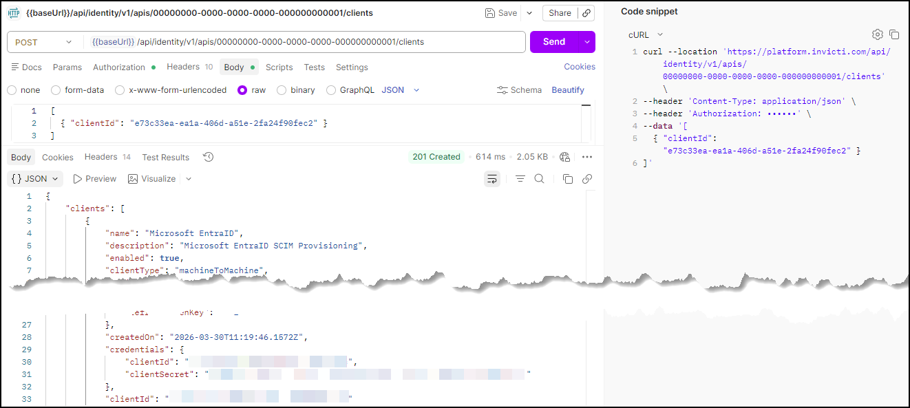 Authorize your client.