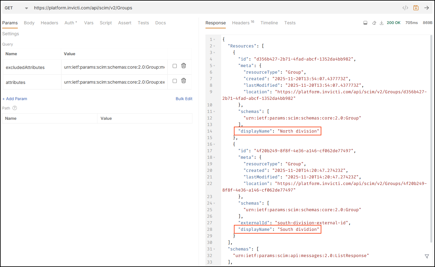 List of teams in the Response.